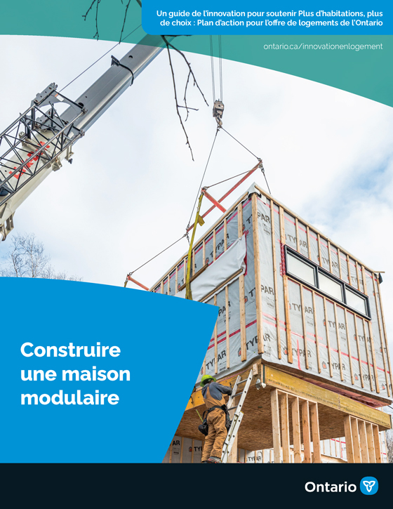 La page couverture - Construire une maison modulaire