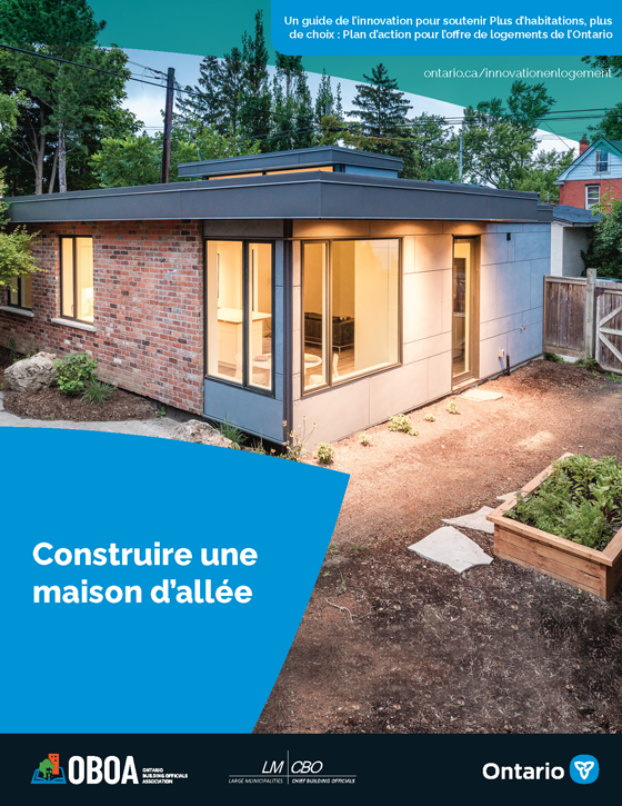 La page couverture - Construire une maison d’allée