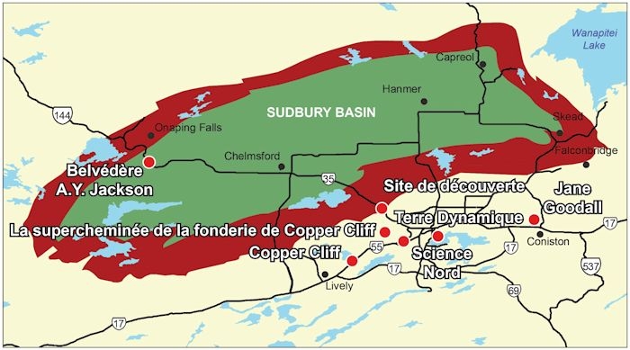 Carte de Grand Sudbury