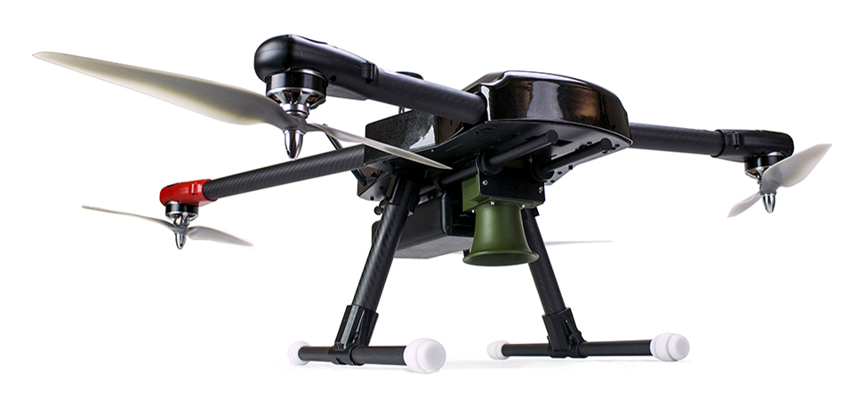 A remote-controlled unmanned aerial vehicle