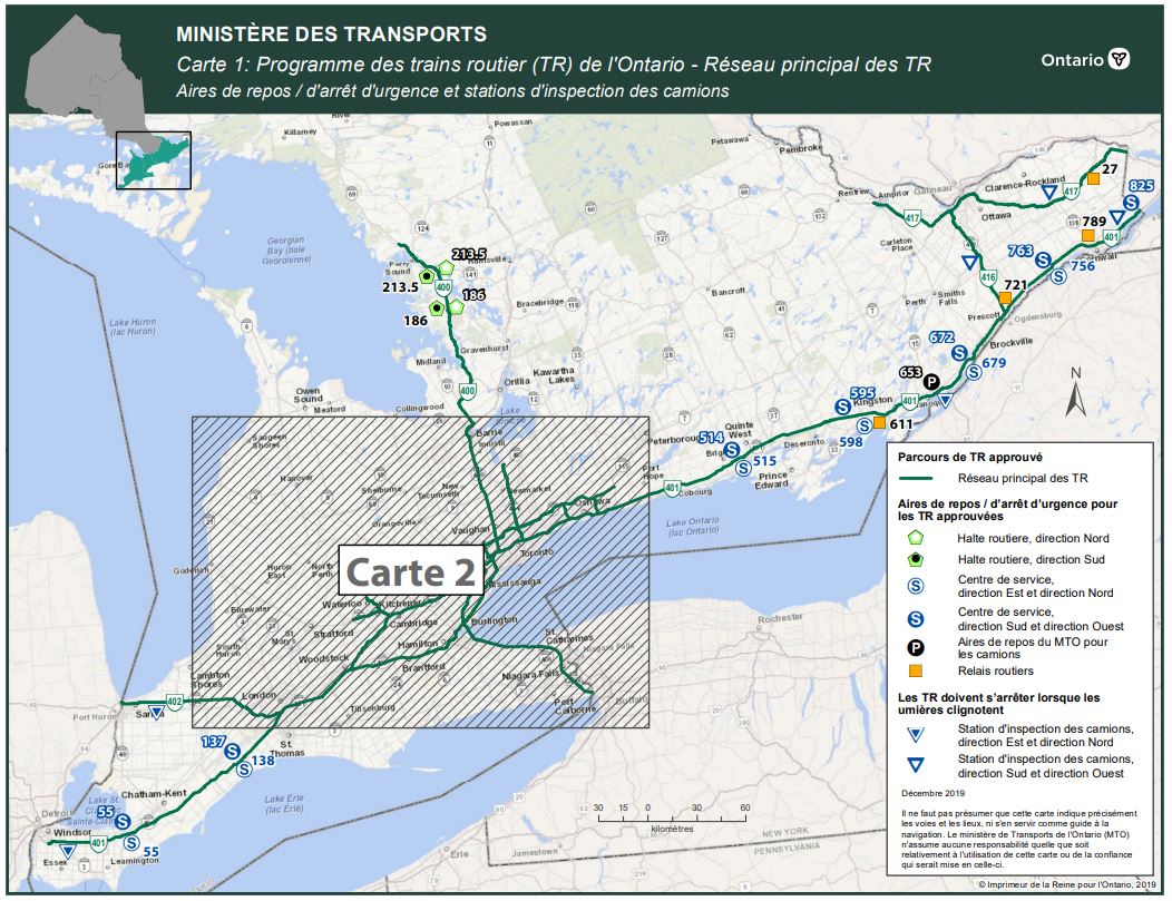 LCV Réseau principal des TR– Agrandissement