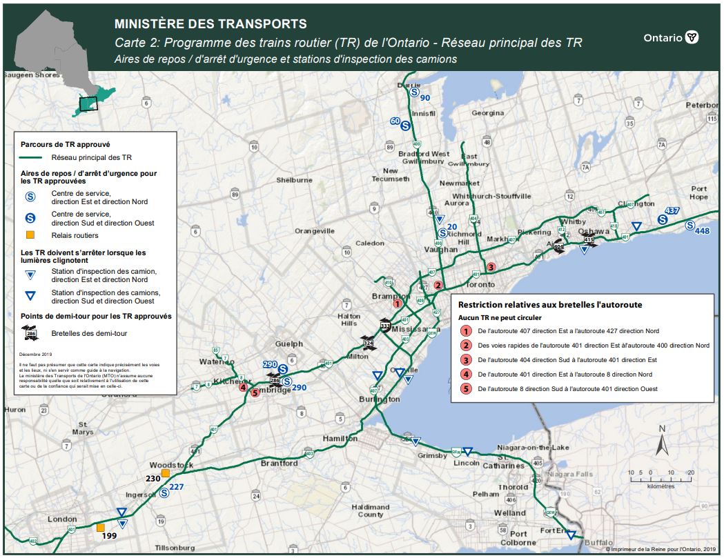 LCV Réseau principal des TR– Agrandissement