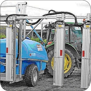 Tangential sprayer.