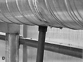 Flue gas distribution in greenhouse.