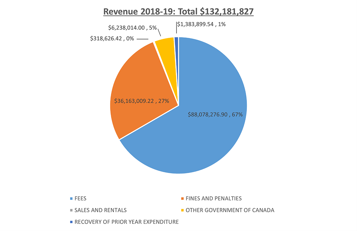 CSD 2018-19 Revenue Pie chart