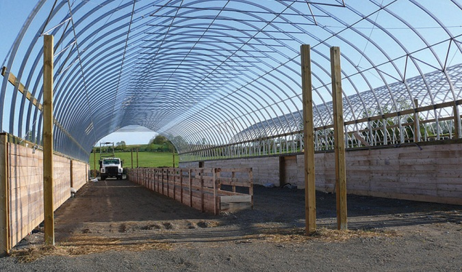 Barn under construction