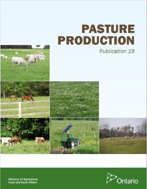 Pasture production publication cover