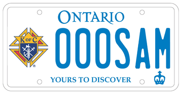 Illustration of Licence Plate - Knights of Columbus