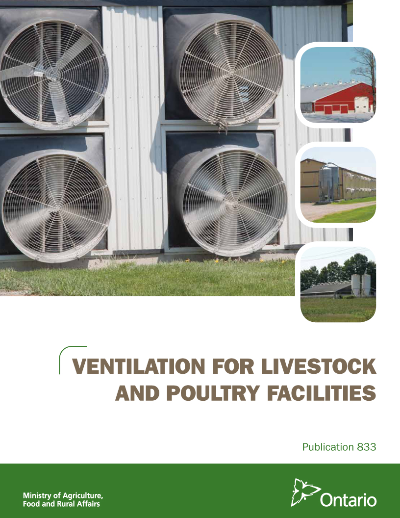 Ventilation for livestock and poultry barns cover image.