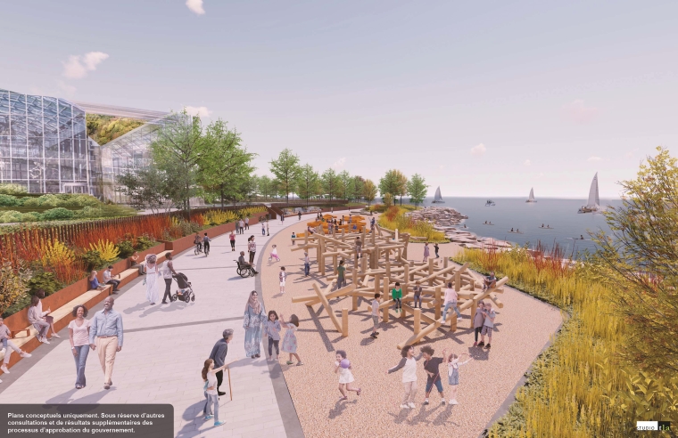 Illustration conceptuelle d’une plage et d’un sentier