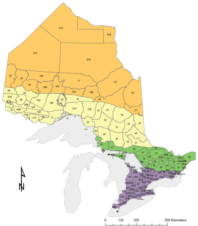 Map of Wildlife Management Unit boundaries