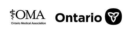The Ministry of Health and the Ontario Medical Association logos