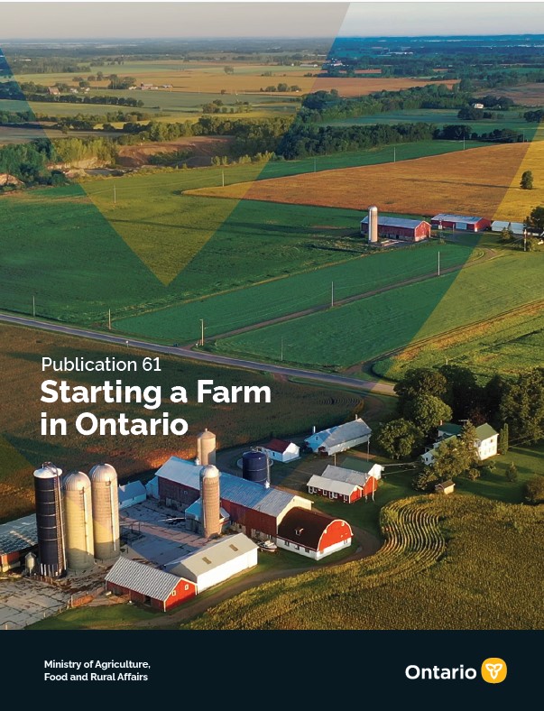 Starting a farm in Ontario publication cover