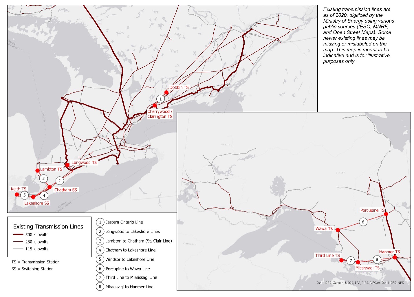 A map showing Transmission Expansion