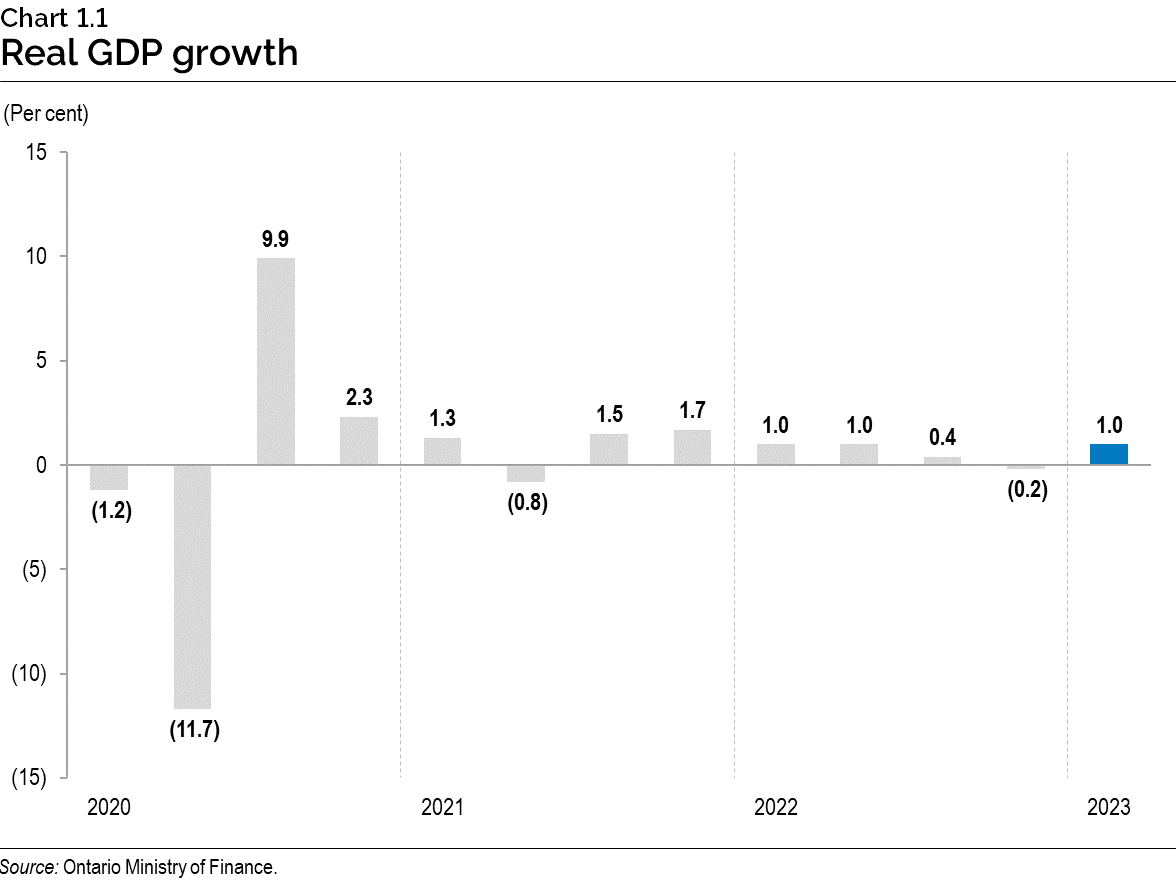 Chart 1.1: Real gross domestic product growth