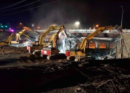 Démolition de Brock Street, juin 2020