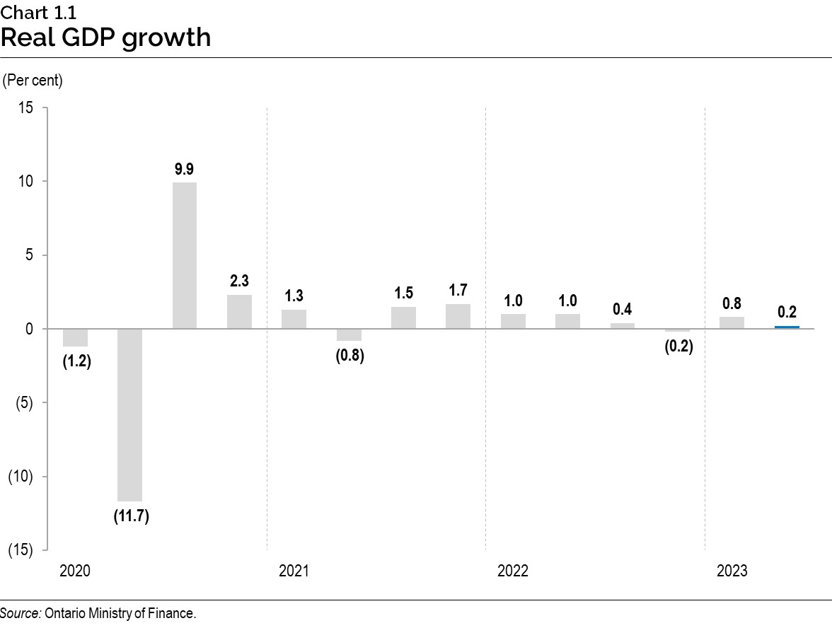 Chart 1.1: Real gross domestic product growth