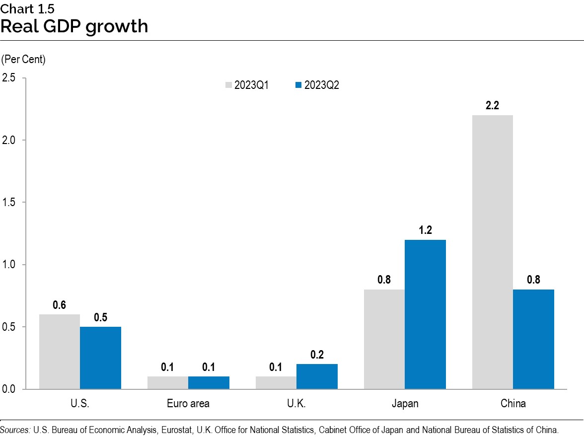Chart 1.5: Real gross domestic product growth