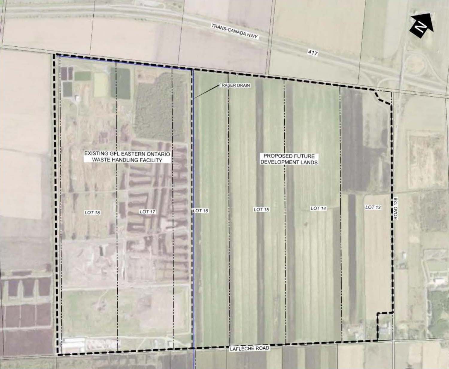 Figure 2. This figure shows the existing Eastern Ontario Waste Handling Facility 