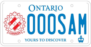 Illustration of Licence Plate - Kinsmen Club of Goderich