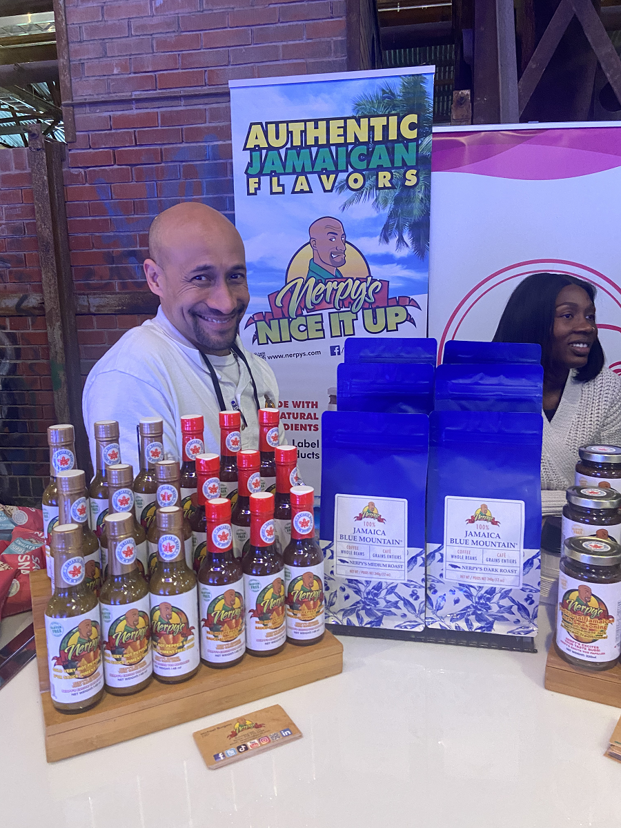 Michael Burgess, Founder of Nerpy’s Sauces shows his products