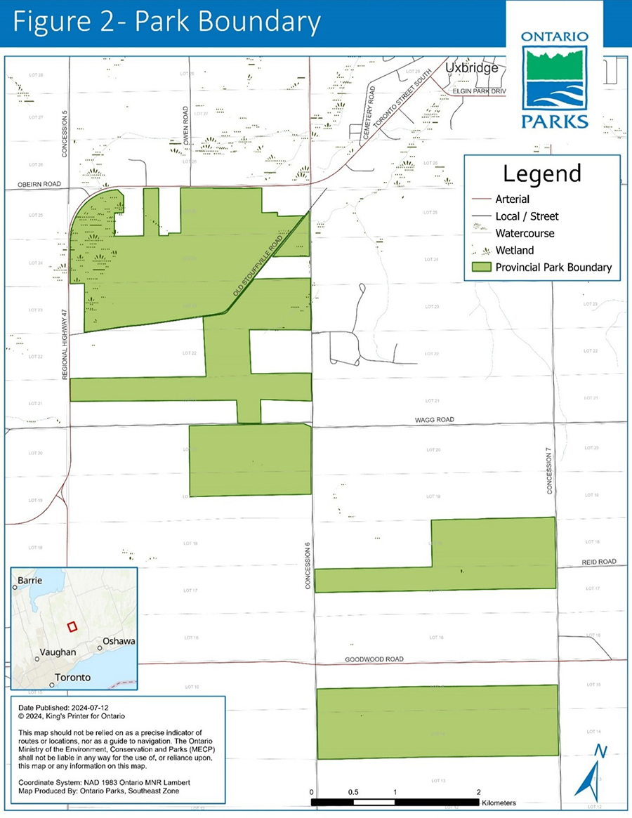 Figure 2 – Park boundary