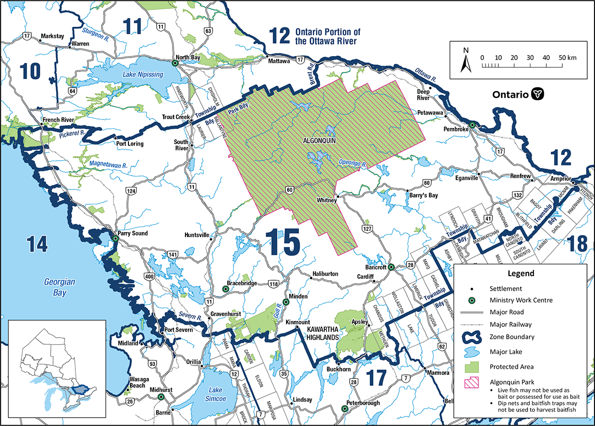 Zone 15 is located primarily in southern Ontario and includes the cities of Pembroke, Parry Sound, Huntsville and Bancroft.