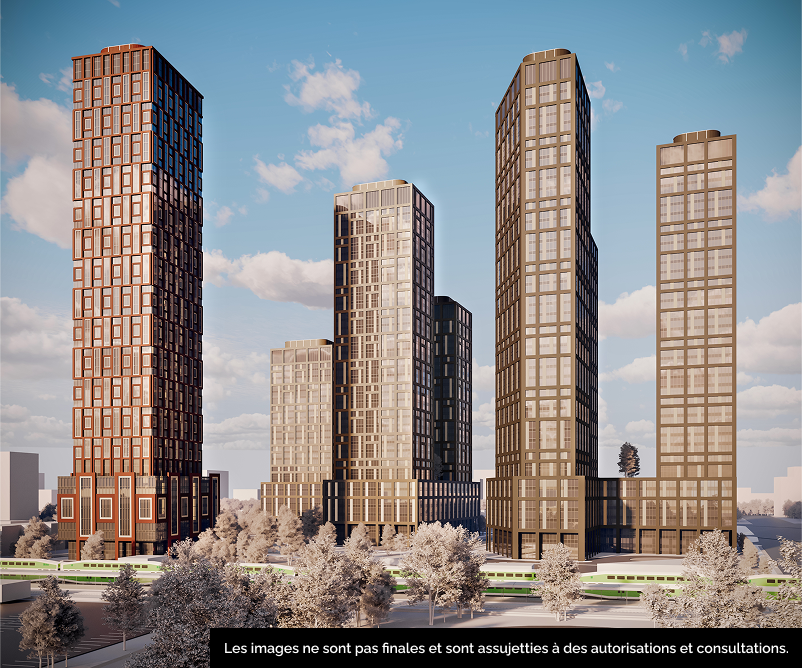 Conception provisoire de la communauté axée sur le transport en commun proposée de Clarkson