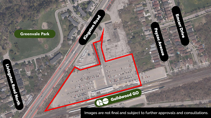 Conceptual design of the proposed Guildwood transit-oriented community.
