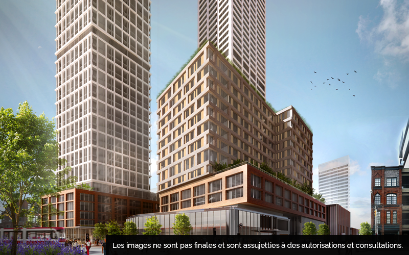 Conception provisoire de la communauté axée sur le transport en commun proposée de Corktown