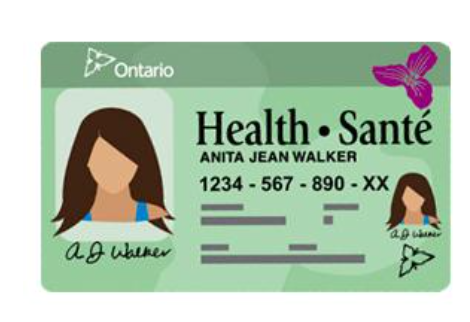 Exemple de Carte Santé de l’Ontario