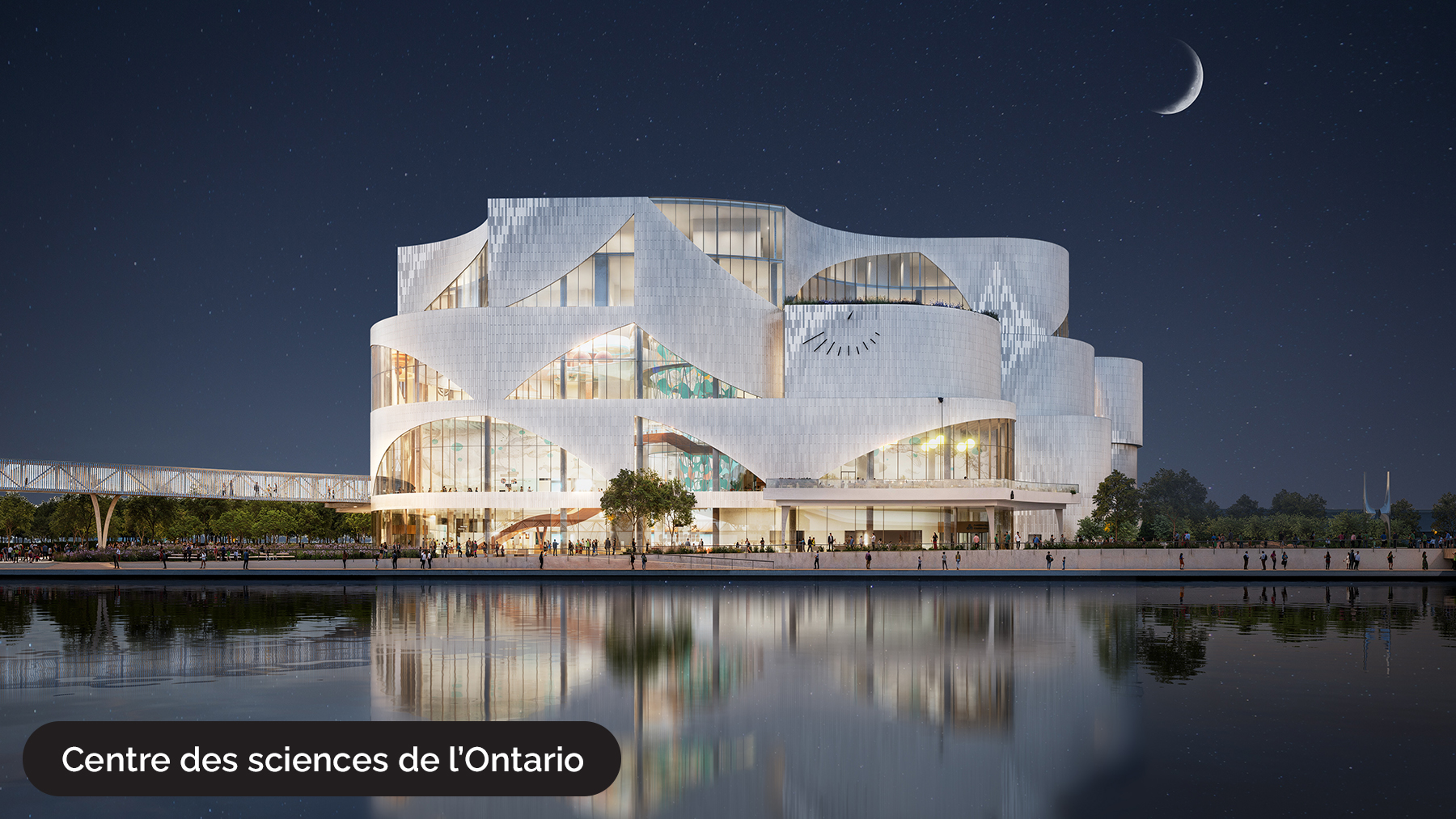 Centre des sciences de l’Ontario — rendu architectural