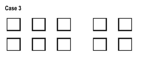 Diagram showing a group of up to 6 classrooms with less than 6 meters between them.