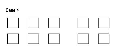 Diagram showing grouped classrooms requiring a fire alarm extension.