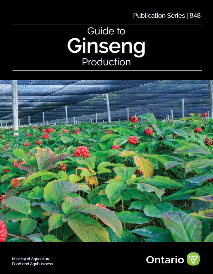 Guide to Ginseng Production cover.