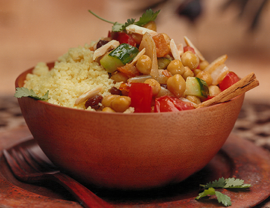 Moroccan Chickpeas and Couscous