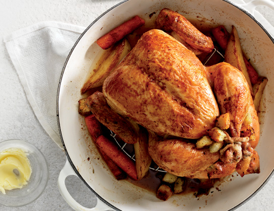 Roasted Chicken with Apple Herb Stuffing | Foodland Ontario