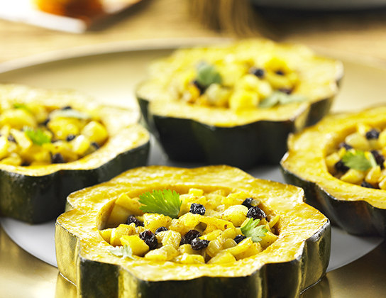 Rondelles de Courge aux Pommes et Beurre de Curry