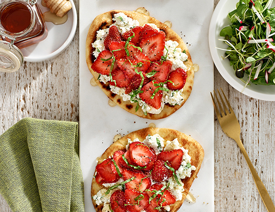 Strawberry Basil Ricotta Toast | Foodland Ontario