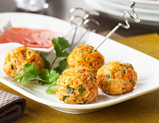 Boulettes thaïes de poulet et de carottes