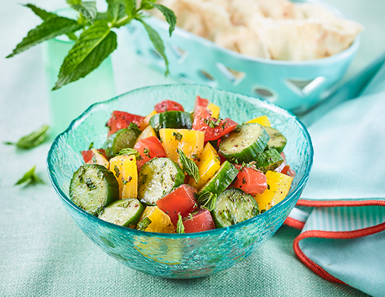 Turkish Tomato, Cucumber and Pepper Salad | Foodland Ontario