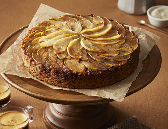 Upside-Down Brown Butter Pear Cake | Foodland Ontario