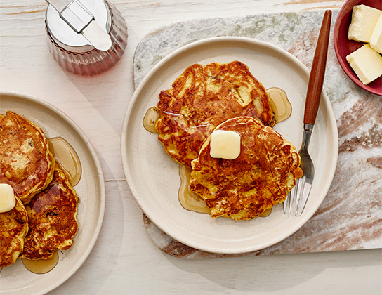 Crêpes aux pommes et au muesli