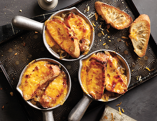 Baked Onion Soup with Ale N’ Cheddar | Foodland Ontario