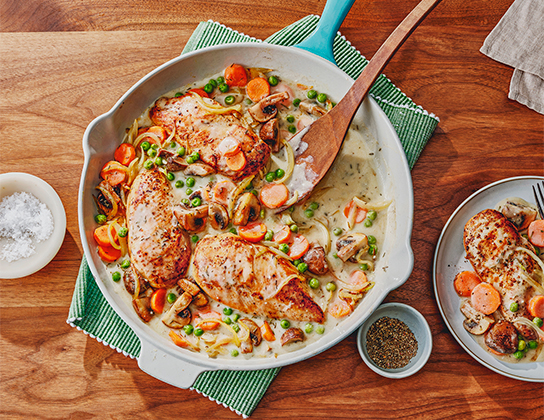 Quick Skillet Chicken with Vegetables | Foodland Ontario