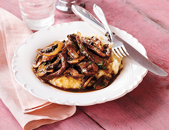 Pointe de surlonge rapide avec champignons variés