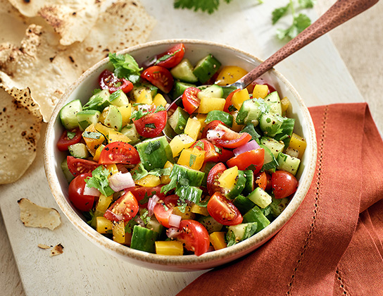 Salade de kachumber haché