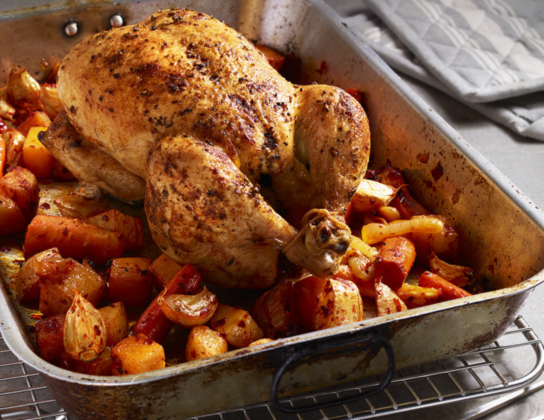 Chicken with Harissa Root Vegetables   | Foodland Ontario