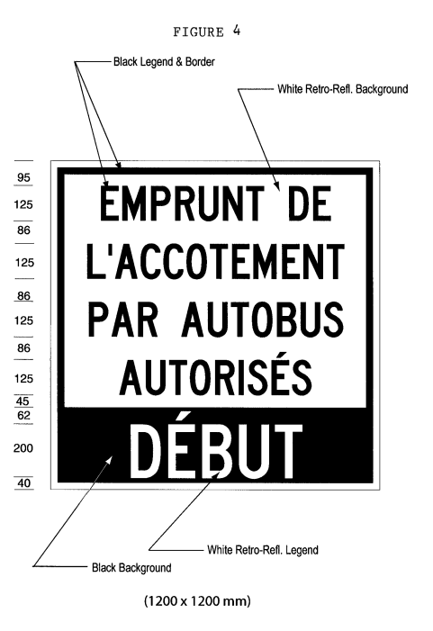 Illustration of Figure 4 - a ground-mounted sign with text 
