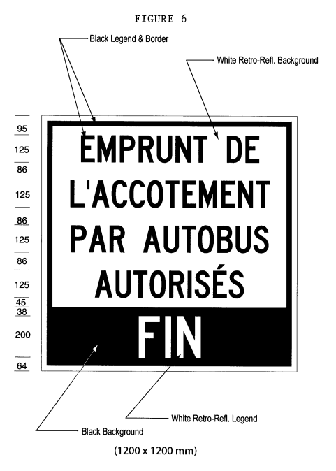 Illustration of Figure 6 - a ground-mounted sign with text 